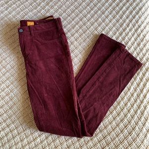 Anthropologie Serif Maroon Courdoroys